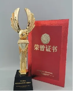 Tengxuan partner award trophy and certificate