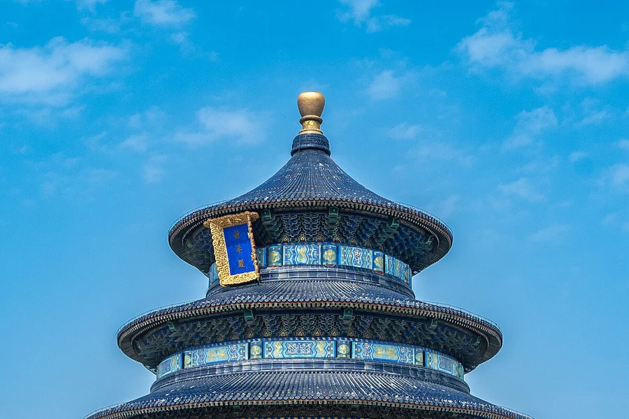 Temple of Heaven at sunset in Beijing