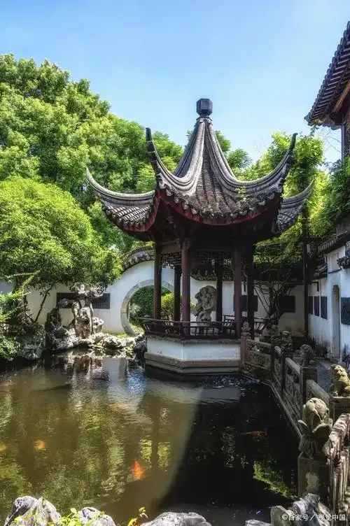 Historic water town scenery in Suzhou