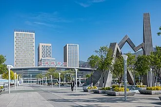 Xining city and highland gateway scenery