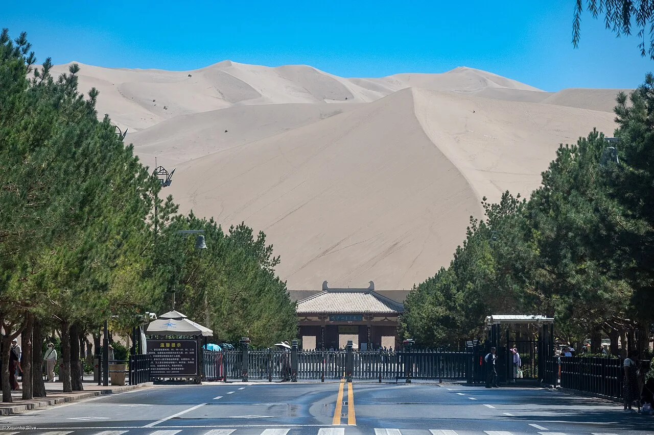 Mingsha Mountain and Crescent Moon Spring in Dunhuang
